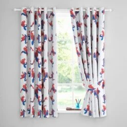 Marvel Spiderman Blackout Eyelet Curtains