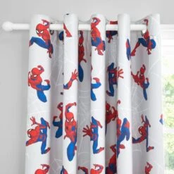Marvel Spiderman Blackout Eyelet Curtains 6 Marvel Spiderman Blackout Eyelet Curtains -IT Luggage Kids Sales Store 30898231 alt02