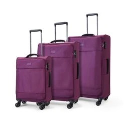 Rock Luggage Paris Set Of 3 Soft Shell Suitcases -IT Luggage Kids Sales Store 30901986