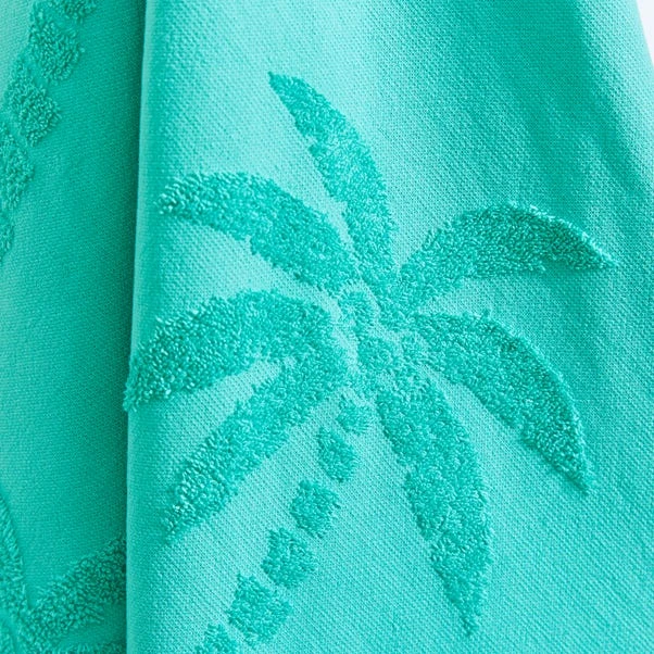 Palm Tree Tufted Cotton Beach Towel 2 Palm Tree Tufted Cotton Beach Towel - Image 2