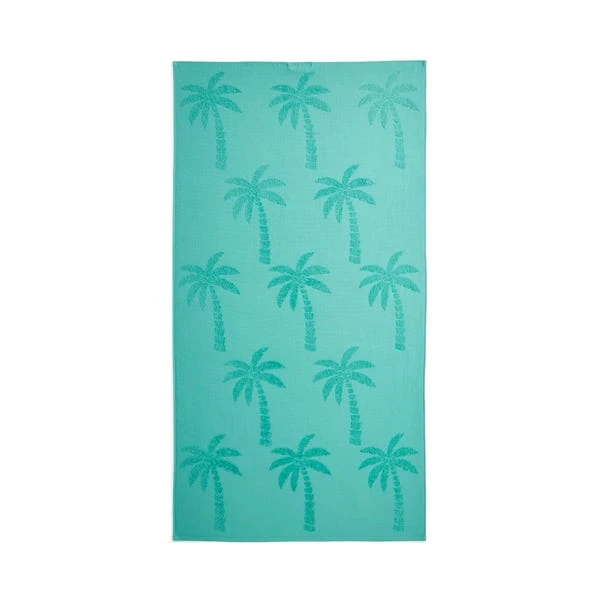Palm Tree Tufted Cotton Beach Towel 3 Palm Tree Tufted Cotton Beach Towel - Image 3