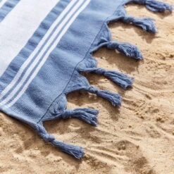 Catherine Lansfield Hammam Cotton Beach Towel -IT Luggage Kids Sales Store 30910851 alt01