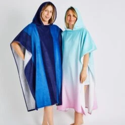 Catherine Lansfield Stripe Hooded Cotton Towel Poncho -IT Luggage Kids Sales Store 30911358 alt02