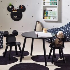 Disney Mickey Mouse Black Table And Chair Set
