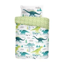 Glow In The Dark Dinosaur Duvet Cover & Pillowcase Set -IT Luggage Kids Sales Store 30914862 alt03