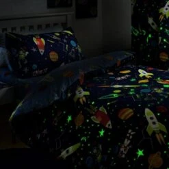 Supersonic Glow In The Dark Duvet Cover & Pillowcase Set -IT Luggage Kids Sales Store 30915190 alt01