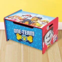 Paw Patrol Deluxe Wooden Toy Box And Bench