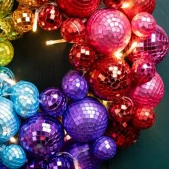 Disco Ball Light Up Wreath -IT Luggage Kids Sales Store 30927708 alt02