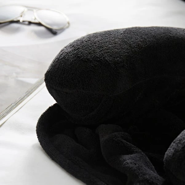 Black Hooded Travel Pillow 2 Black Hooded Travel Pillow - Image 2