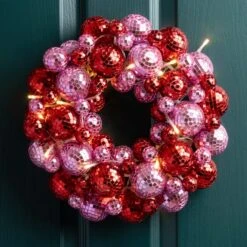 Disco Ball Light Up Wreath -IT Luggage Kids Sales Store 30927751
