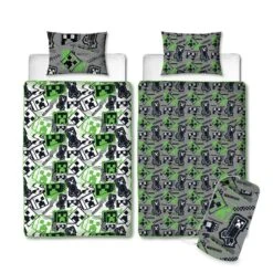 Minecraft Mixed Up 10.5 Tog Single Coverless Duvet And Pillowcase Set -IT Luggage Kids Sales Store 30931058 alt08