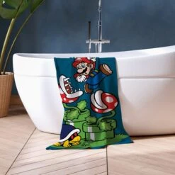 NINTENDO Super Mario Cotton Beach Towel