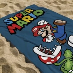 NINTENDO Super Mario Cotton Beach Towel 7 NINTENDO Super Mario Cotton Beach Towel -IT Luggage Kids Sales Store 30931061 alt02