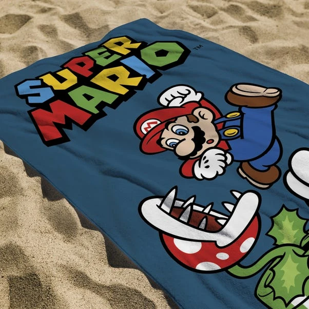NINTENDO Super Mario Cotton Beach Towel 3 NINTENDO Super Mario Cotton Beach Towel - Image 3