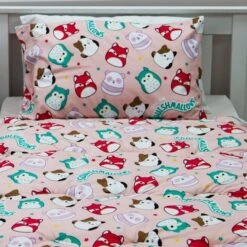 Squishmallows Logo 10.5 Tog Single Coverless Duvet And Pillowcase Set -IT Luggage Kids Sales Store 30931115 alt03