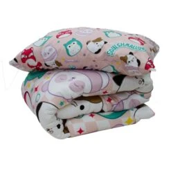 Squishmallows Logo 10.5 Tog Single Coverless Duvet And Pillowcase Set -IT Luggage Kids Sales Store 30931115 alt05
