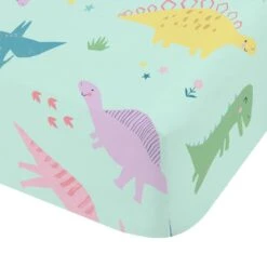 Catherine Lansfield Dinosaur Friends Fitted Sheet 13 Catherine Lansfield Dinosaur Friends Fitted Sheet -IT Luggage Kids Sales Store 30931750 alt02