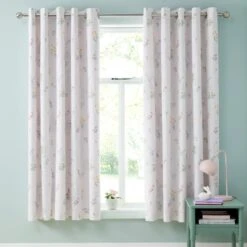 Catherine Lansfield Bunny Tails Ditsy Flowers Eyelet Curtains -IT Luggage Kids Sales Store 30931920 alt02