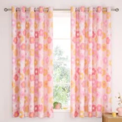 Catherine Lansfield Retro Daisy Eyelet Curtains -IT Luggage Kids Sales Store 30931964 alt02