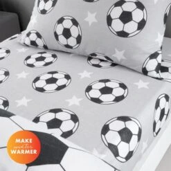 Catherine Lansfield Football Stars Brushed Cotton Fitted Sheet -IT Luggage Kids Sales Store 30931983 alt01