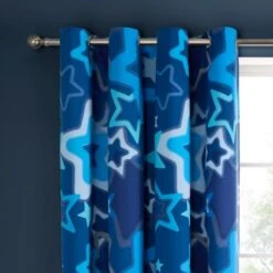 Catherine Lansfield Ombre Stars Eyelet Curtains