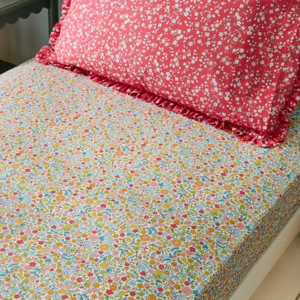 Set Of 2 Ditsy Frill 144 Thread Count Fitted Sheets 6 Set Of 2 Ditsy Frill 144 Thread Count Fitted Sheets - Image 6