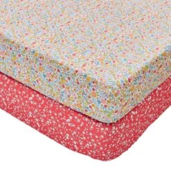 Set Of 2 Ditsy Frill 144 Thread Count Fitted Sheets 19 Set Of 2 Ditsy Frill 144 Thread Count Fitted Sheets -IT Luggage Kids Sales Store 30937383 alt04