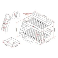 Flair Flick Triple Bunk Bed -IT Luggage Kids Sales Store 30937482 alt09