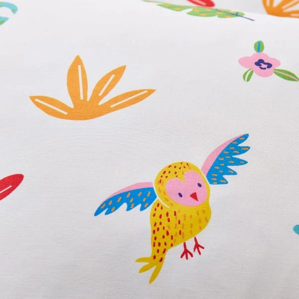 Bright Animals Thread Count Cotton Fitted Sheet 2 Bright Animals Thread Count Cotton Fitted Sheet - Image 2