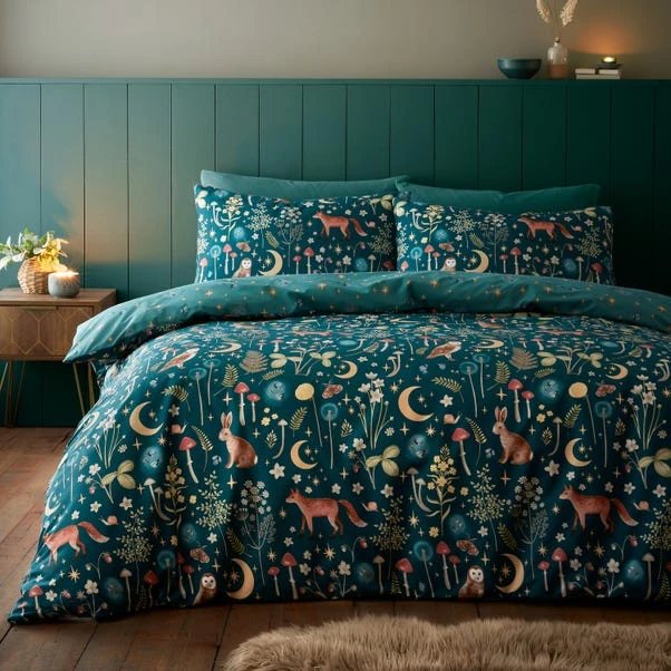 Catherine Lansfield Enchanted Twilight Duvet Cover And Pillowcase Set 2 Catherine Lansfield Enchanted Twilight Duvet Cover And Pillowcase Set - Image 2