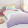 Ombre Pastel 7.5 Tog Single Coverless Duvet And Pillowcase Set
