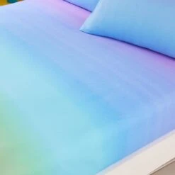 Set Of 2 Bright Rainbow Ombre Fitted Sheets -IT Luggage Kids Sales Store 30945417