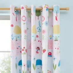Toadstool Fairies Blackout Eyelet Curtains -IT Luggage Kids Sales Store 30957215