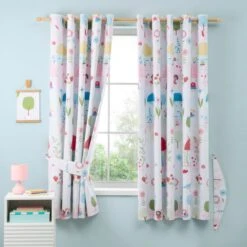 Toadstool Fairies Blackout Eyelet Curtains -IT Luggage Kids Sales Store 30957215 alt01