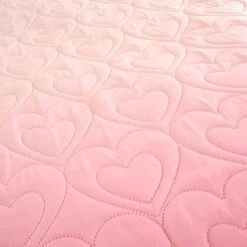 Ombre Pink Hearts Pinsonic Bedspread -IT Luggage Kids Sales Store 30957241 alt04