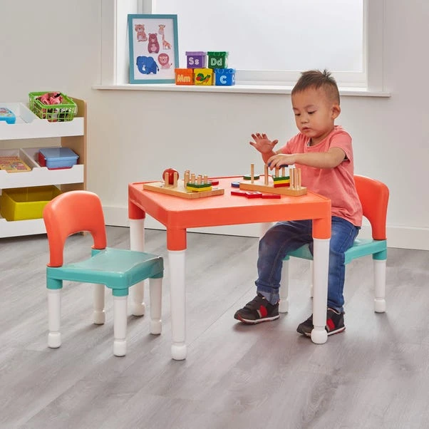 Liberty House Kids Plastic Table And Two Chairs Set 1 Liberty House Kids Plastic Table And Two Chairs Set