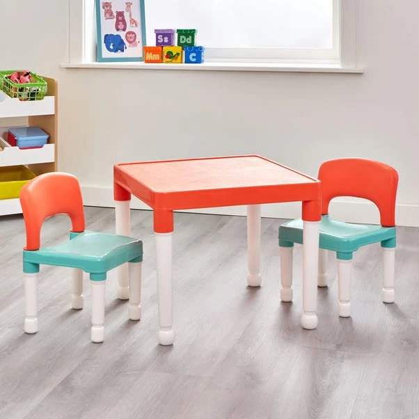 Liberty House Kids Plastic Table And Two Chairs Set 4 Liberty House Kids Plastic Table And Two Chairs Set - Image 4