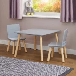 Liberty House Kids Table And Two Chairs Set, Pine -IT Luggage Kids Sales Store 30960906 alt02