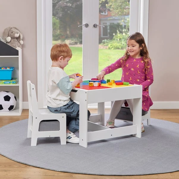 Liberty House Kids Wooden Activity Table Set With Two Storage Boxes 2 Liberty House Kids Wooden Activity Table Set With Two Storage Boxes - Image 2