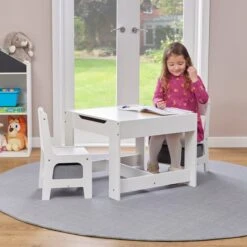 Liberty House Kids Wooden Activity Table Set With Two Storage Boxes 12 Liberty House Kids Wooden Activity Table Set With Two Storage Boxes -IT Luggage Kids Sales Store 30960914 alt02