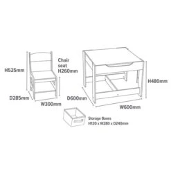 Liberty House Kids Wooden Activity Table Set With Two Storage Boxes 19 Liberty House Kids Wooden Activity Table Set With Two Storage Boxes -IT Luggage Kids Sales Store 30960914 alt09