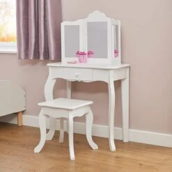 Liberty House Kids Vanity Table And Stool Set -IT Luggage Kids Sales Store 30960915 alt04
