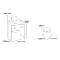 Liberty House Dressing Table And Stool Set 19 Liberty House Dressing Table And Stool Set -IT Luggage Kids Sales Store 30960916 alt09