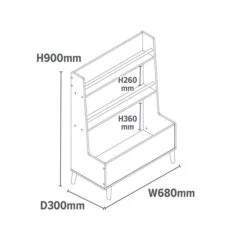 Liberty House Kids Bookcase And Toy Storage Cabinet -IT Luggage Kids Sales Store 30960917 alt09