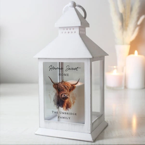 Personalised Highland Cow LED Lantern 2 Personalised Highland Cow LED Lantern - Image 2