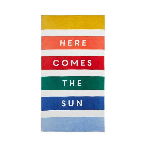 XL Slogan Stripe Beach Towel 3 XL Slogan Stripe Beach Towel - Image 3