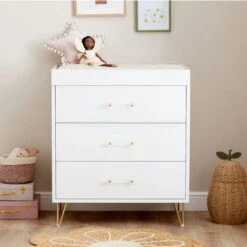Babymore Kimi Acrylic Nursery Chest Changing Table