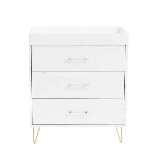 Babymore Kimi Acrylic Nursery Chest Changing Table 4 Babymore Kimi Acrylic Nursery Chest Changing Table - Image 4