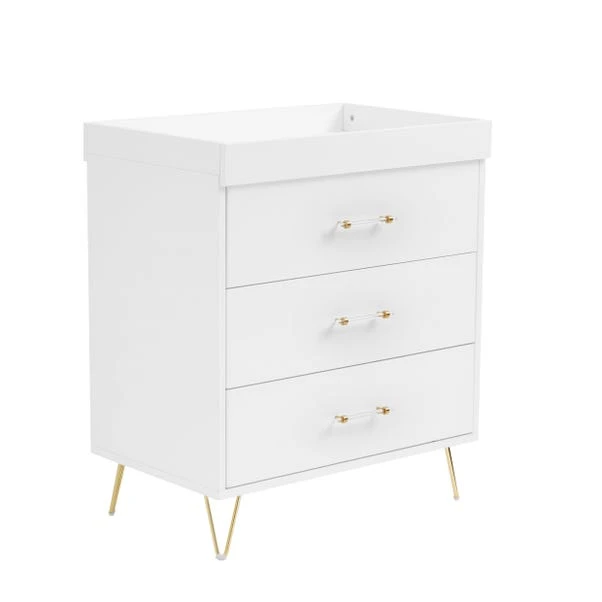 Babymore Kimi Acrylic Nursery Chest Changing Table 5 Babymore Kimi Acrylic Nursery Chest Changing Table - Image 5