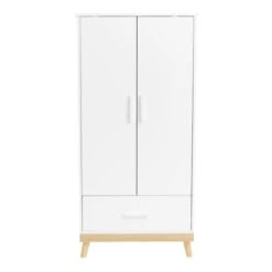 Babymore Mona Nursery Wardrobe, White -IT Luggage Kids Sales Store 30964236 alt04